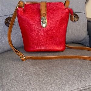 Red Leather Crossbody Bag